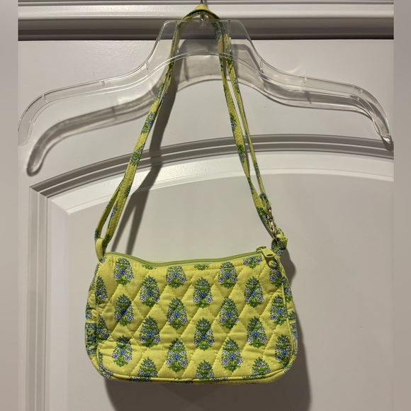 Vera Bradley Bright Green with Floral Design Small Purse - Picture 2 of 6